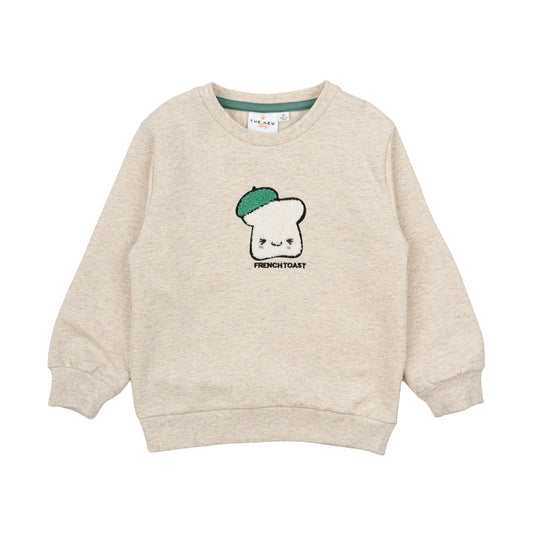 THE NEW Siblings - Niels Sweatshirt, TNST6020 - Oatmeal Melange