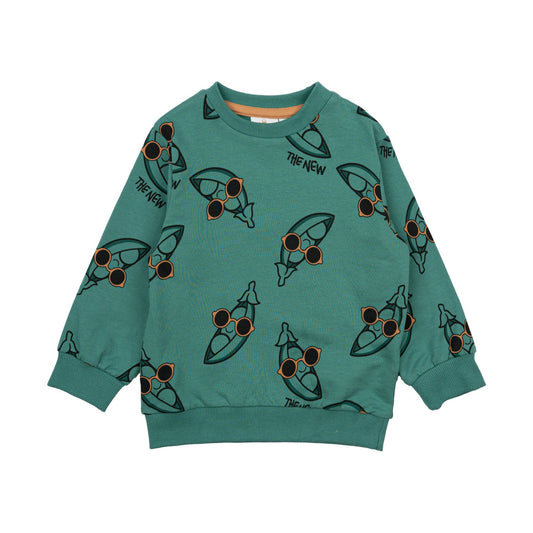 THE NEW Siblings - Neo Sweatshirt, TNST6031 - Bottle Green