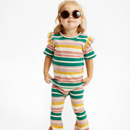 THE NEW Siblings - Ocean SS Rib Tee, TNST6237 - Multi Striped
