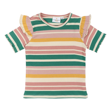 THE NEW Siblings - Ocean SS Rib Tee, TNST6237 - Multi Striped