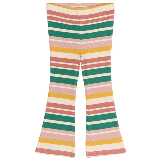 THE NEW Siblings - Ocean Flared Rib Pants, TNST6240 - Multi Striped