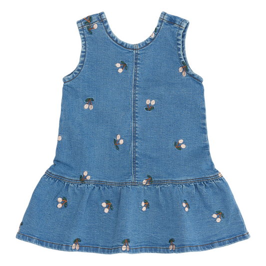 THE NEW Siblings - Ovia SL Denim Dress, TNST6242 - Light Blue Denim EMB