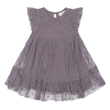 THE NEW Siblings - Poppy SL Dress, TNST6317 - Gray Ridge AOP