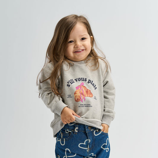 THE NEW Siblings - Solvej Sweatshirt, TNST6666 - Light Grey Melange