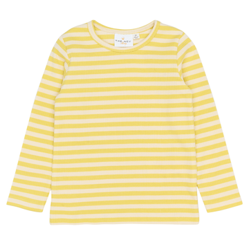 THE NEW Siblings - Fro LS Rib Tee, TNST6672 - Dusky Citron Striped
