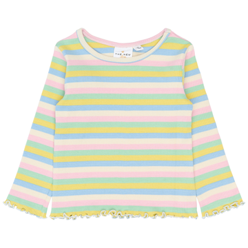 THE NEW Siblings - Sofia LS Rib Tee, TNST6675 - Multi Striped