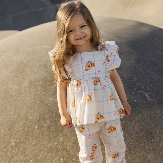 THE NEW Siblings - Silke SL Top, TNST6705 - Gardenia AOP