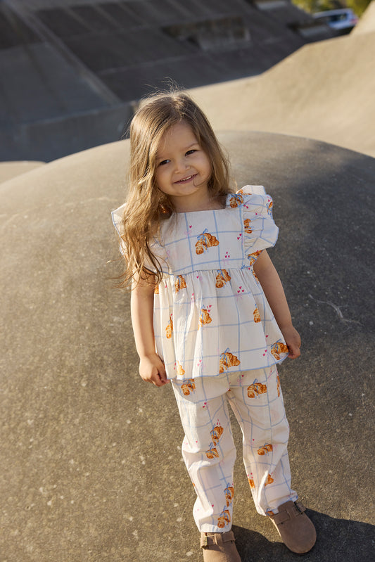 THE NEW Siblings - Silke Pants, TNST6707 - Gardenia AOP