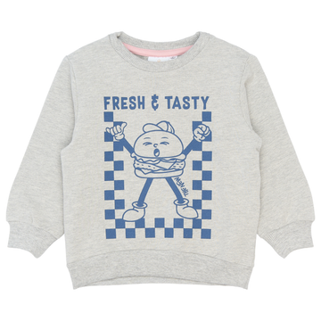 THE NEW Siblings - Samy Sweatshirt, TNST6797 - Light Grey Melange