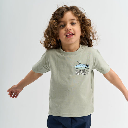 THE NEW Siblings - Sigurd SS Tee, TNST6801 - Aqua Gray