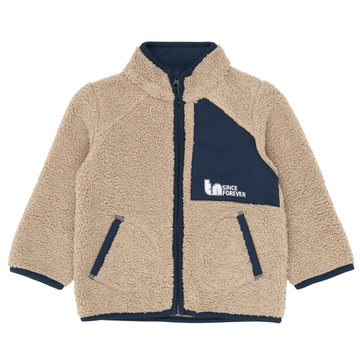 THE NEW Siblings - Stormy Uni Teddy Jacket, TNST6834 - Navy Blazer / Humus