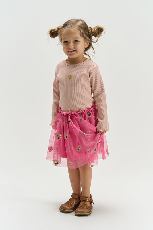 THE NEW Siblings - Tulle Skirt, TNST6937 - Cashmere Rose EMB