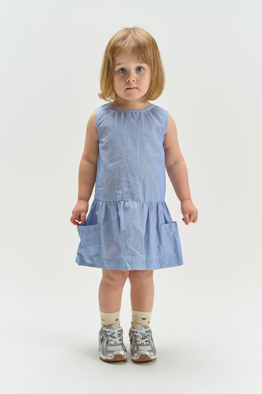 THE NEW Siblings - Thea SL Dress, TNST6959 - Forever Blue Striped