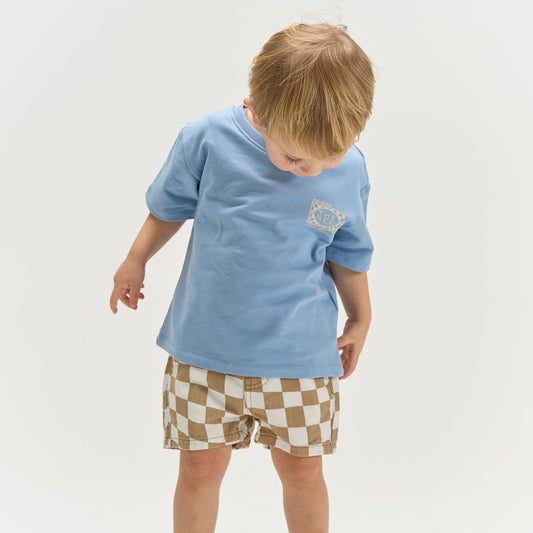 THE NEW Siblings - Titan OS SS Sweat Tee, TNST6979 - Forever Blue