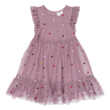 THE NEW Siblings - Vadia SL Mesh Dress, TNST7101 - Elderberry EMB TN