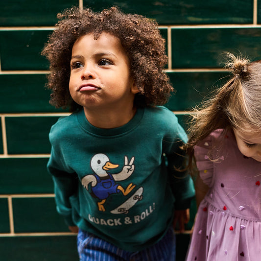 THE NEW Siblings - Valin OS Sweatshirt, TNST7206 - June Bug