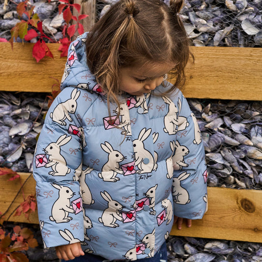THE NEW Siblings - Umma Puffer Jacket, TNST7161 - Ashley Blue AOP