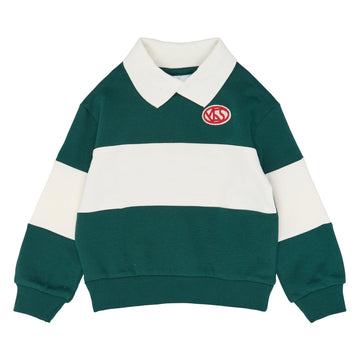 THE NEW Siblings - Virgilo OS Polo Sweatshirt, TNST7185 - June Bug