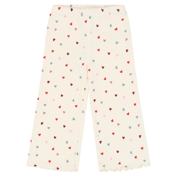 THE NEW Siblings - Vera Wide Rib Pants, TNST7309 - Gardenia AOP