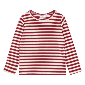 THE NEW Siblings - Fro LS Rib Tee, TNST7372 - Rio Red Striped