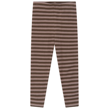 THE NEW Siblings - Fro Rib Leggings, TNST7374 - Chestnut Striped