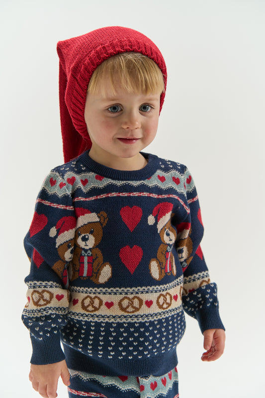 THE NEW Siblings - Holiday Jacquard Pullover, TNST7382 - Multi Colour