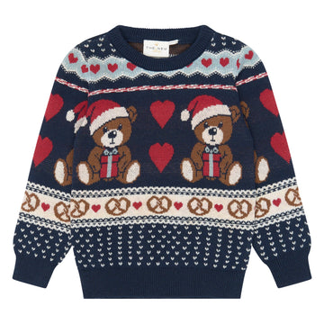 THE NEW Siblings - Holiday Jacquard Pullover, TNST7382 - Multi Colour