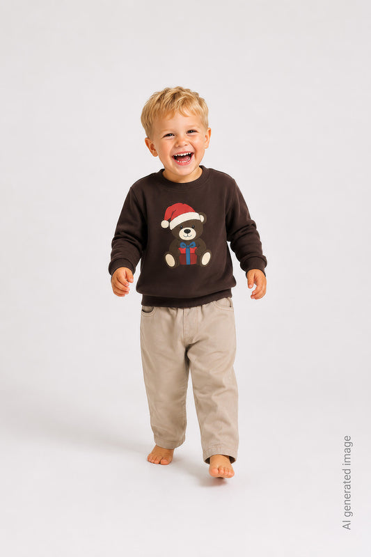 THE NEW Siblings - Holiday Sweatshirt, TNST7388 - Chestnut