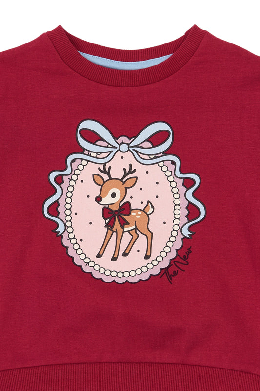 THE NEW Siblings - Yasmina Sweatshirt, TNST7468 - Rio Red