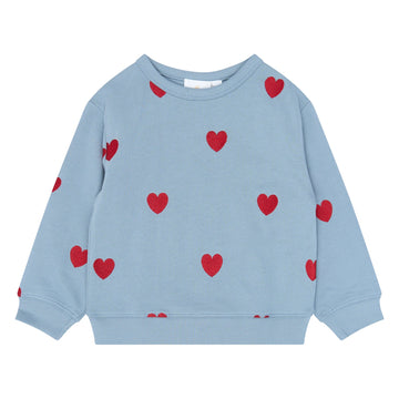 THE NEW Siblings - Yolie OS Sweatshirt, TNST7470 - Ashley Blue EMB