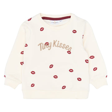 THE NEW Siblings - Ysolde Sweatshirt, TNST7472 - Gardenia AOP
