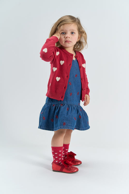 THE NEW Siblings - Yarda SL Denim Dress, TNST7506 - Medium Blue Denim EMB