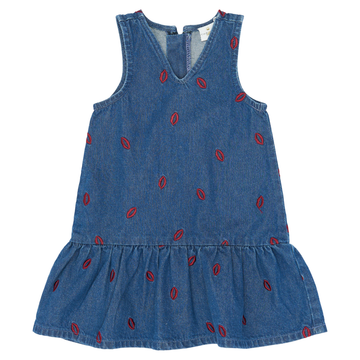 THE NEW Siblings - Yarda SL Denim Dress, TNST7506 - Medium Blue Denim EMB