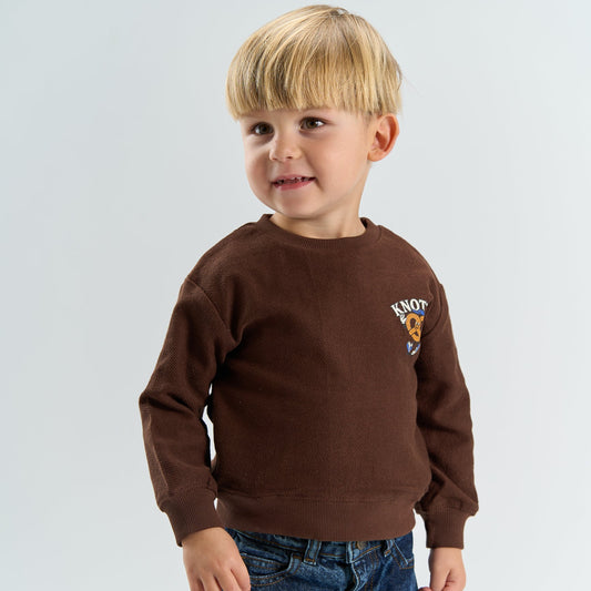 THE NEW Siblings - Yannick OS Sweatshirt, TNST7547 - Chestnut