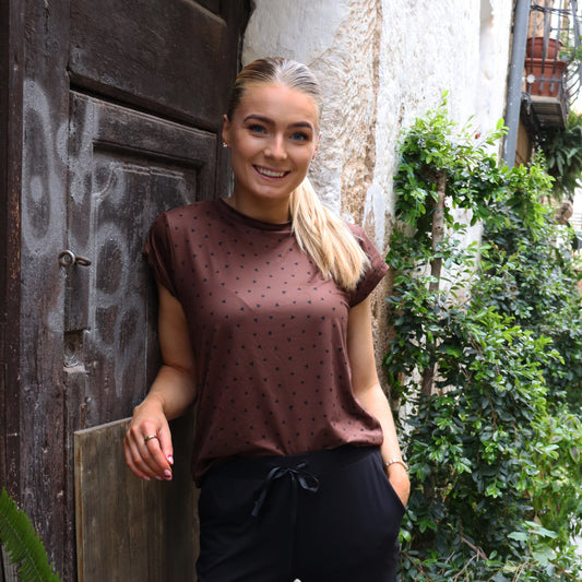 Liberté - Alma U T-shirt SS, 9581 - Brown Black Heart