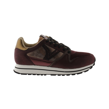 Victoria Shoes - Cometa Monocolor Multimaterial Sneaker - Bordeaux