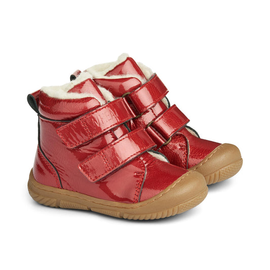 Wheat Footwear - Snugga Prewalker Tex Wool Patent, WF318i - Red