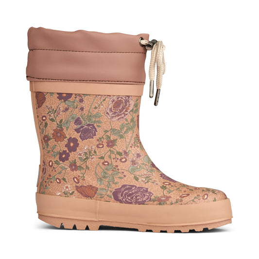 Wheat Footwear - Thermo Rubber Boot Print, WF365i - Rose Dawn Flowers
