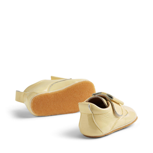 Wheat Footwear - Indoor Shoe Bow Patent, WF404j - Lemon