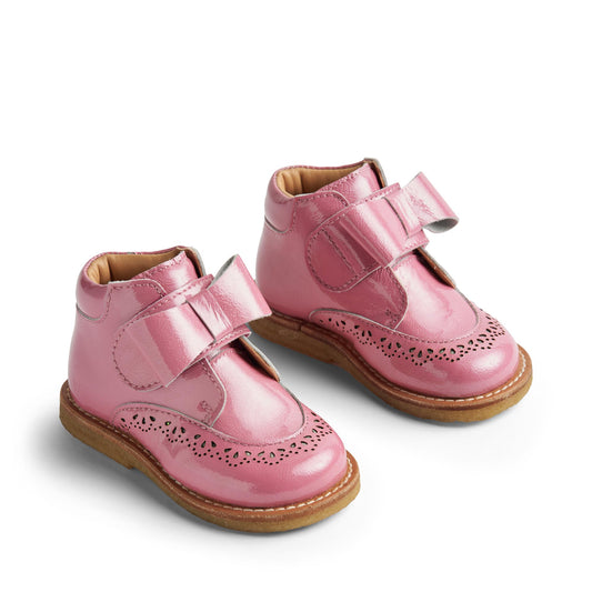 Wheat Footwear - Bootie Velcro Bowy, WF421j - Pink PT