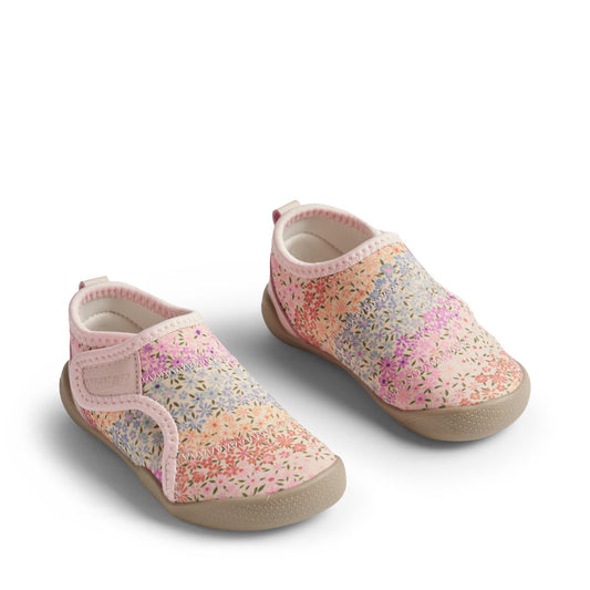 Wheat Footwear - Beach Shoe Shawn, WF453j - Rainbow Flowers