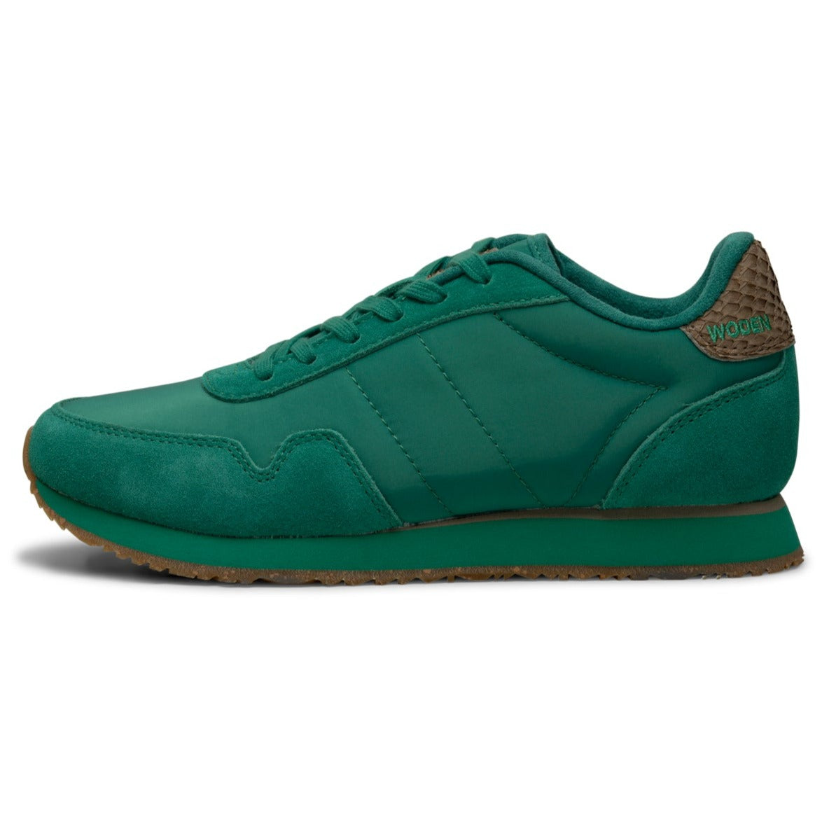 Woden - Sneakers, Nora III Leather - Emerald