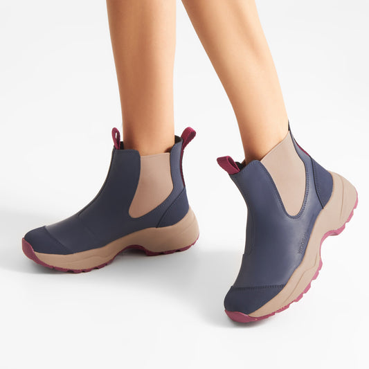 Woden - Siri Waterproof - Dark Navy / Taupe