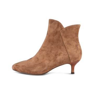 Woden STB Womens - Saga Zip Suede - Tan