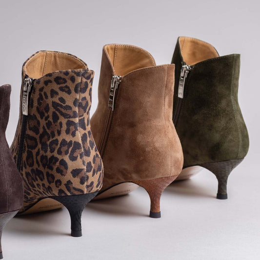 Woden STB Womens - Saga Zip Suede - Tan