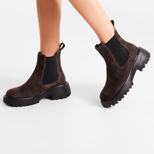Woden STB Womens - Aya Suede - Chocolate