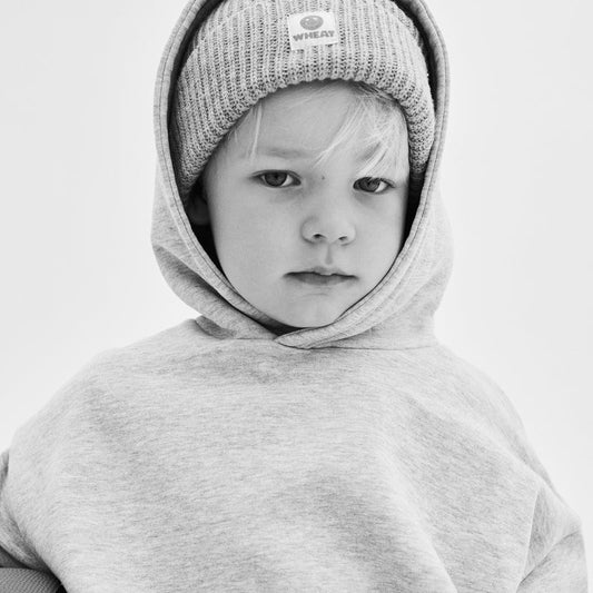 Wheat x Pernille Teisbæk - Hoodie Bonno - Grey Melange