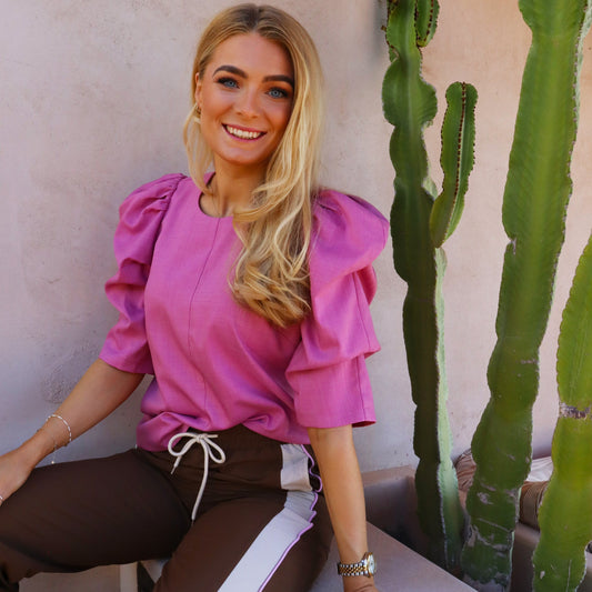 FORUDBESTILLING // Liberté - Winnie Blouse, 22140 - Orchid Pink (Levering ca. uge 34/35)