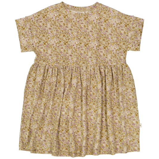 Wheat - Jersey Dress Emilie - Fossil Flowers