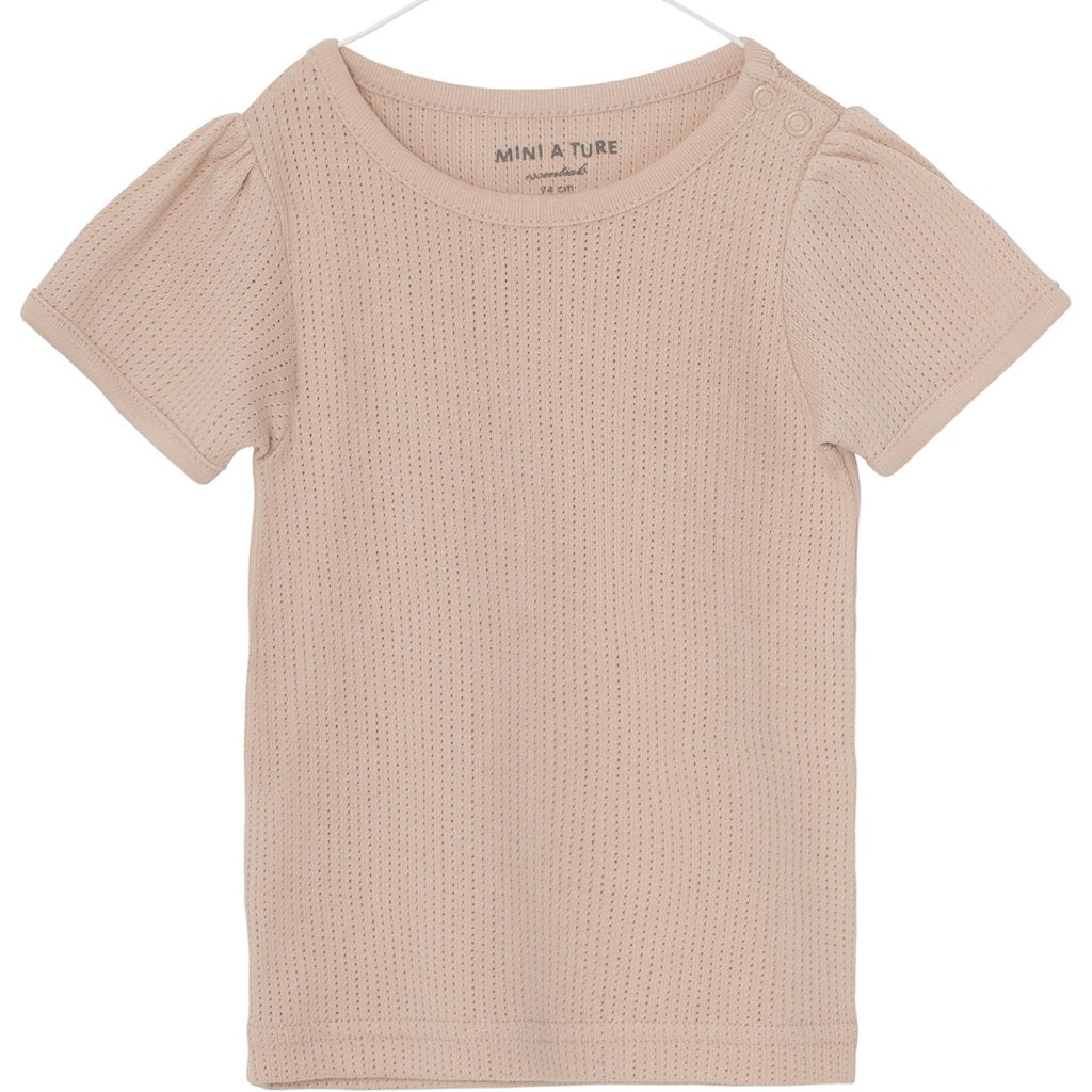 Mini A Ture - T-shirt, Ellamarie SS - Rose Dust (Basis)